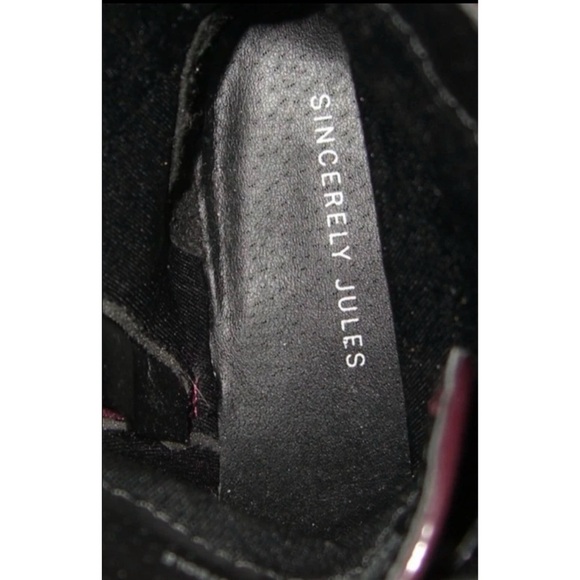 Sincerely Jules Boots Combat Glossy Grunge Goth alt egirl Punk Harley 90s Bratz - Picture 13 of 16